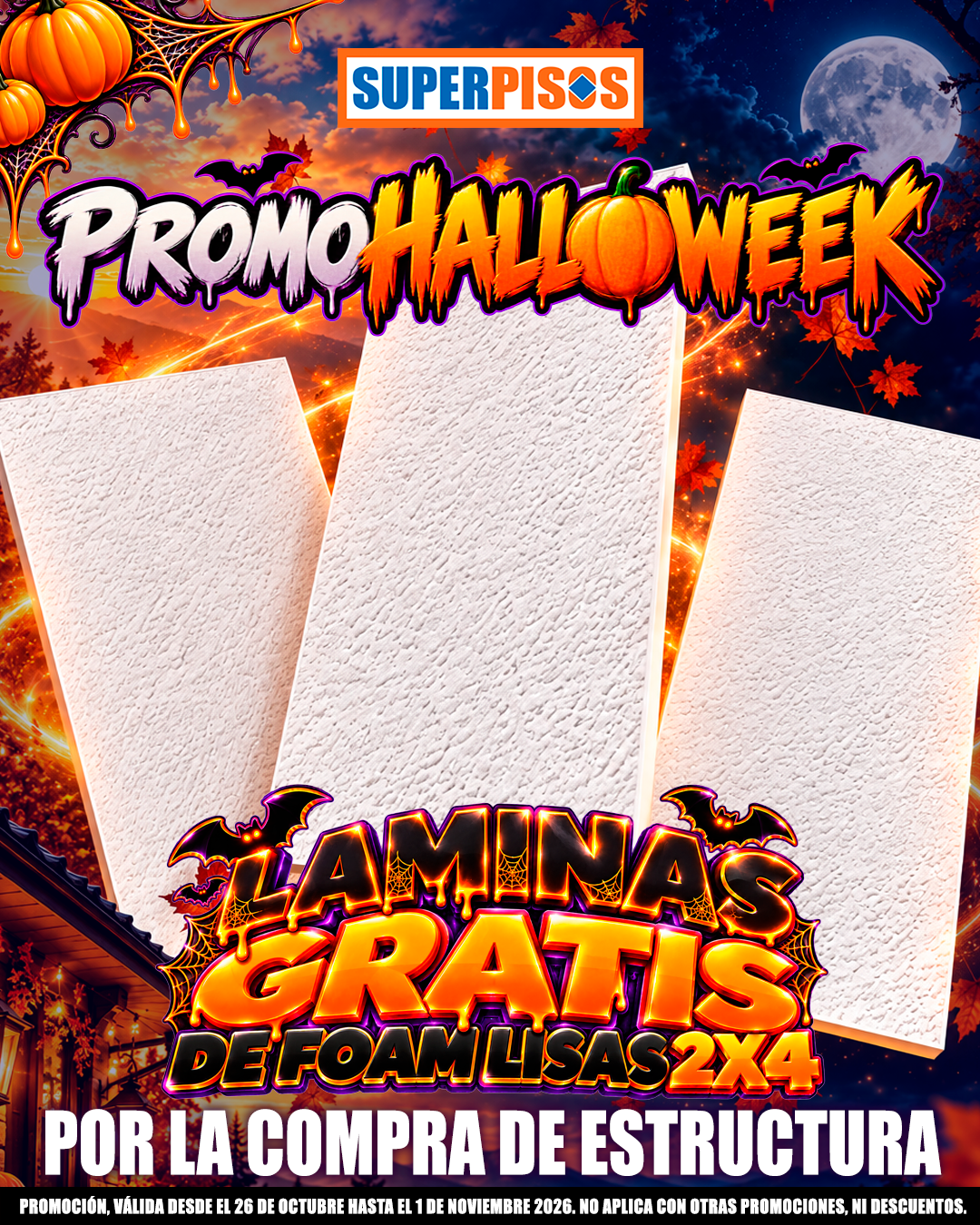 Promo lamina foam 25 oct